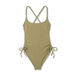 Xhilaration | Ribbed Side-Clinch One Piece